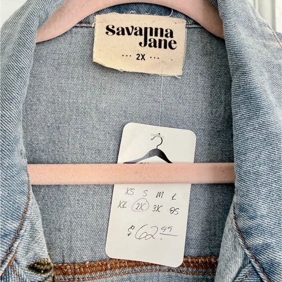 Savanna Jane Blue Denim Jacket - Picture 2 of 7